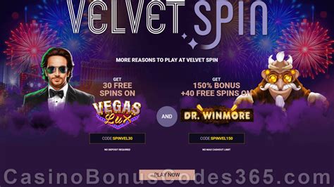 Velvet Spin’s Bonuses Grant Players Excellent Match Bonus and Free Spin 